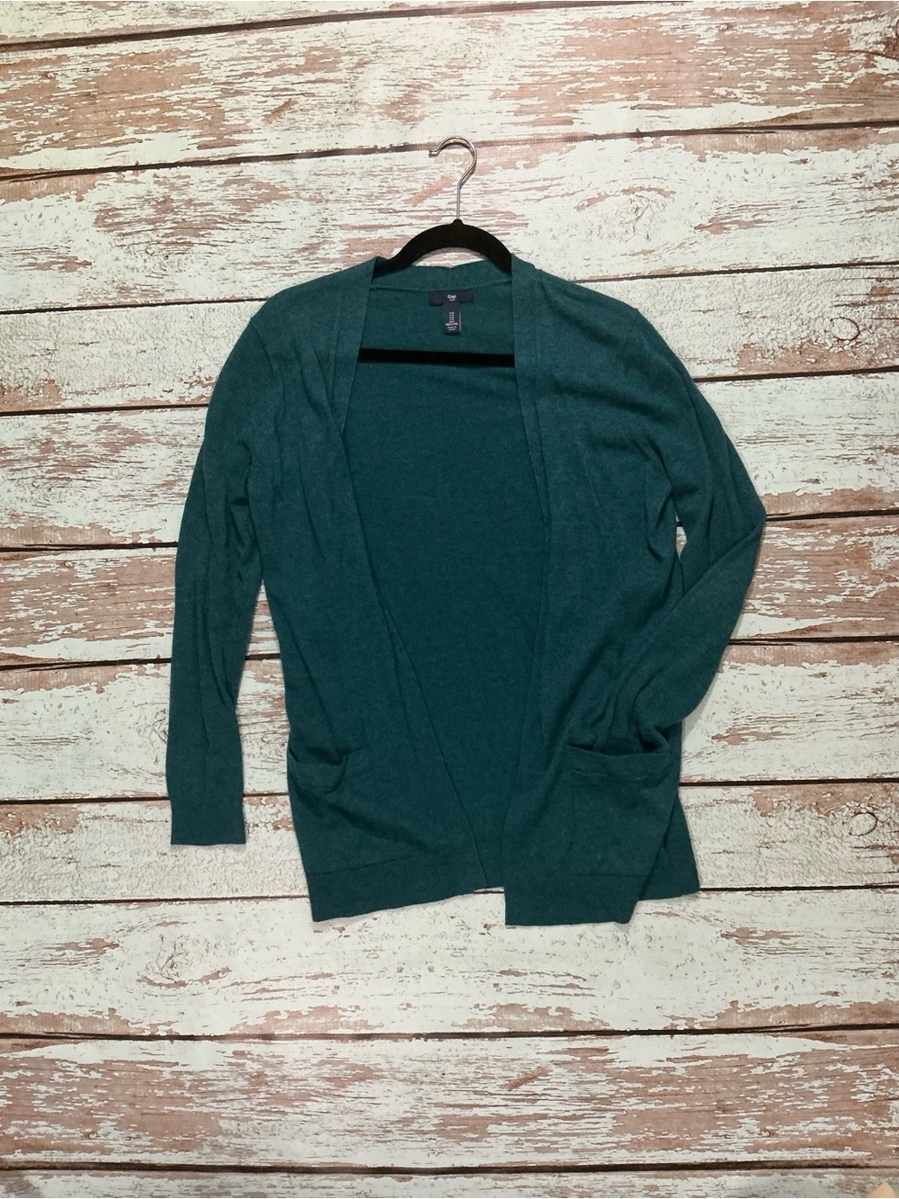 GAP Open-Front Women's Cardigan in Dark Teal